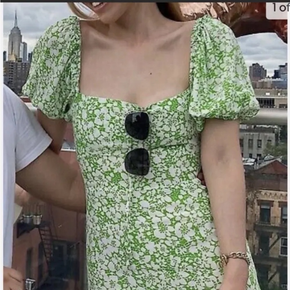 REVOLVE Faithful the Brand Juniper Midi Dress ditsy floral  Green